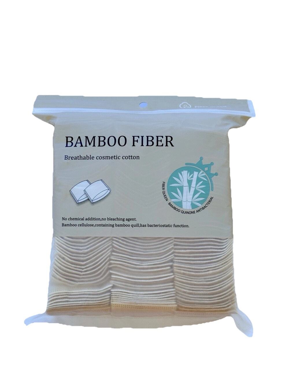 Exp 2028  Bamboo Organic Disposable Face Makeup Removing Cotton Pads 6x7” Bag